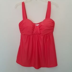 Antonio Melani tankini top red orange size L